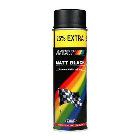 Motip Rallye Laquer/Peinture - Noir mattes - 500ml