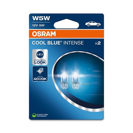 Osram Cool Blue Intense NextGen Ampoules Halogène - T10 - 12V/5W - set de 2 pièces