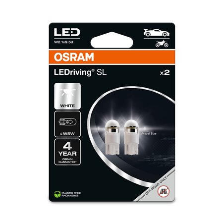 Osram LEDriving SL W5W - T10 - Cool White - 12V - set de 2 pièces (6000K)