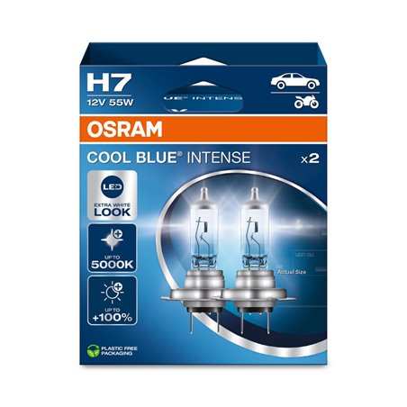 Osram Cool Blue Intense NextGen Ampoules Halogène - H7 - 12V/55W - set de 2 pièces