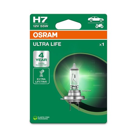 Osram Ultra Life Ampoule Halogène - H7 - 12V/55W - la pièce