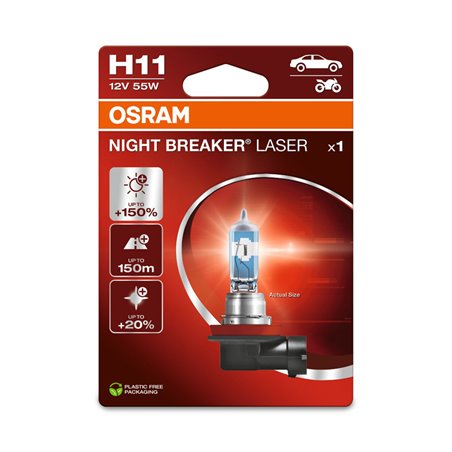 Osram Night Breaker Laser Ampoule Halogène - H11 - 12V/55W - la pièce