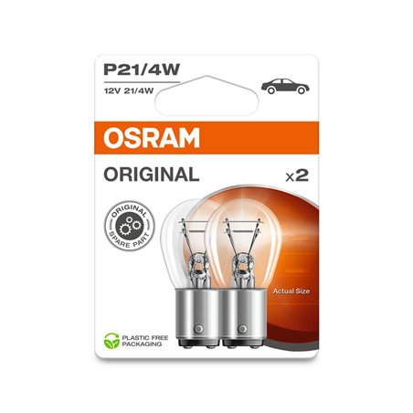 Osram Original Ampoules Halogène - BAZ15D - 12V/21-4W - set de 2 pièces