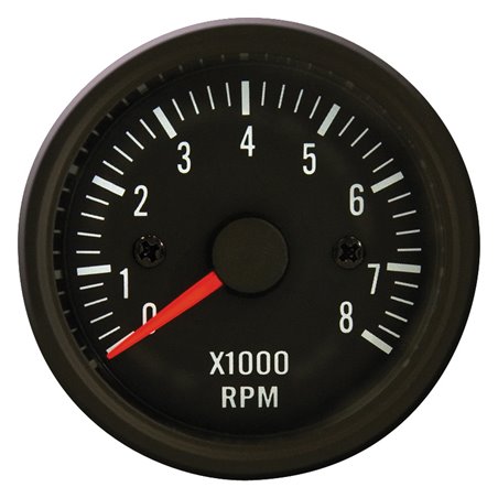 Instrument Performance noir classique compte-tours >8000rpm 2/3/4/5/6/8 cil. 52mm