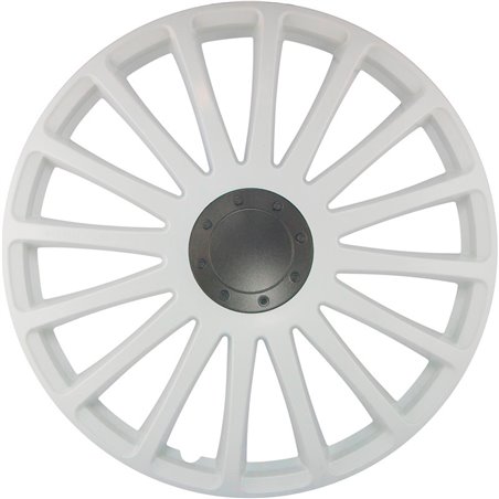 Jeu d'enjoliveurs J-Tec Grand Prix 14-inch blanc