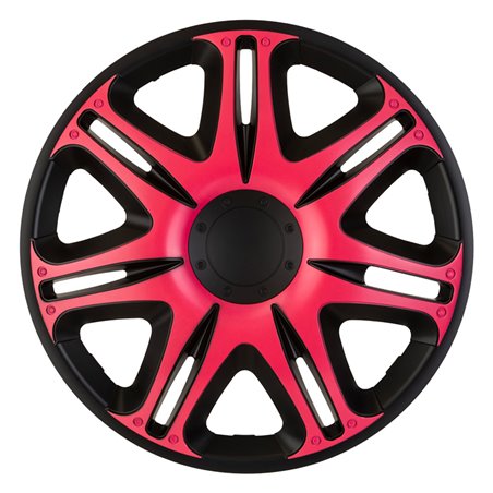 Jeu d'enjoliveurs J-Tec Nascar 15-inch noir/rose