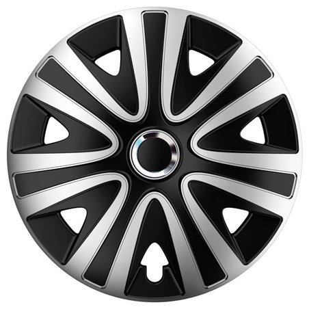 Jeu d'enjoliveurs Rialto Pro 16-inch argent/noir