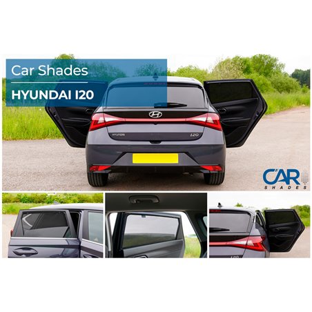 Set de Car Shades (portes arrières) sur mesure pour Hyundai i20 5 portes 2020- (2-pièces)