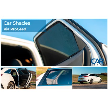 Set de Car Shades (portes arrières) sur mesure pour Kia ProCee'd (CD) Shooting Brake 2018- (2-pièces)