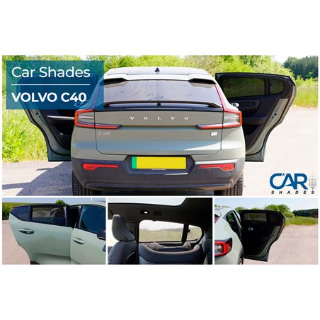 Set de Car Shades (portes arrières) sur mesure pour Volvo C40 2021- (4-pièces)