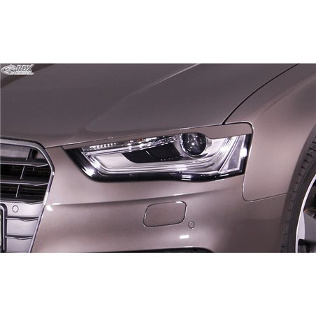 Spoilers de phares sur mesure pour Audi A4 (B8) Sedan/Avant Facelift 2011-2015 (ABS)