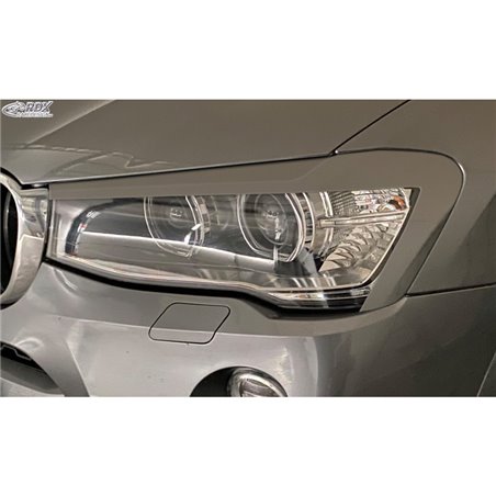 Spoilers de phares sur mesure pour BMW X3 (F25) Facelift  & X4 (F26) 2014-2018 (ABS)