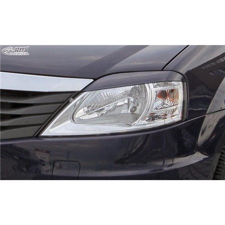 Spoilers de phares sur mesure pour Dacia Logan 2008-2013 (ABS)