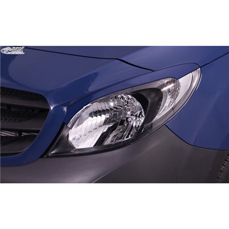 Spoilers de phares sur mesure pour Mercedes Citan (W415) (uniquement des phares halogènes) 2012-2021 (ABS)