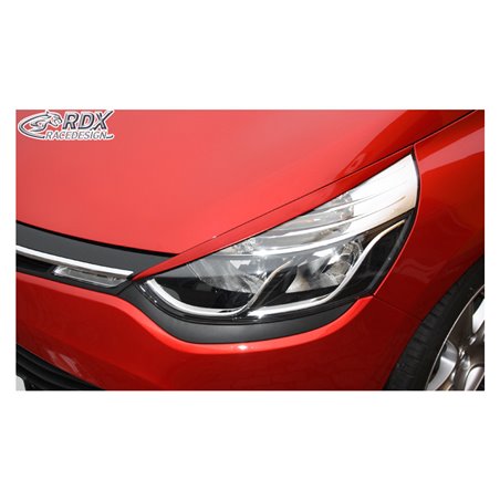 Spoilers de phares sur mesure pour Renault Clio IV 2012- (ABS)