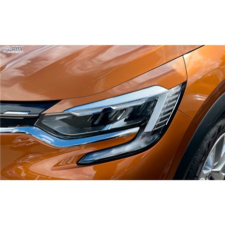 Spoilers de phares sur mesure pour Renault Captur II 2020- (ABS)