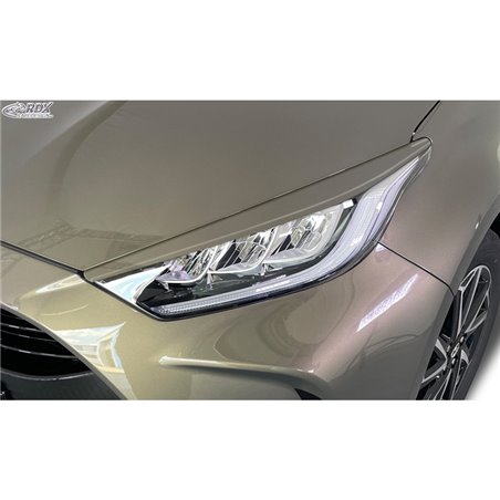 Spoilers de phares sur mesure pour Toyota Yaris (P21) 2020- (ABS)