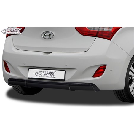 Jupe arrière 'Diffuseur' sur mesure pour Hyundai i30 (GD) 2012- (ABS noir luisant)