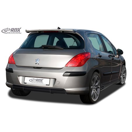 Jupe arrière 'Diffuseur' sur mesure pour Peugeot 308 HB 2007-2013 (ABS noir luisant)