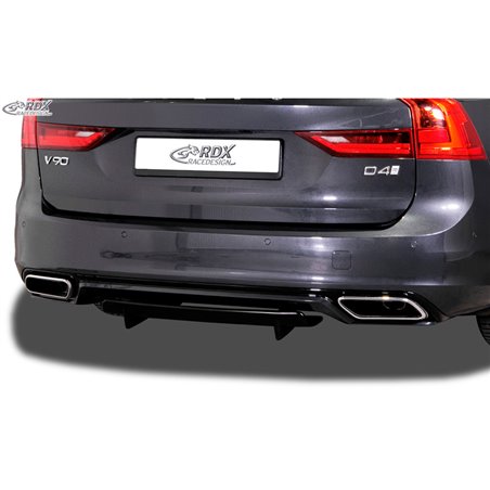 Jupe arrière 'Diffuseur U-Diff' sur mesure pour Volvo S90/V90 R-Design 2016- (PU)