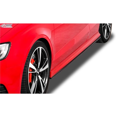 Jupes latérales sur mesure pour Audi A3 (8V7) Cabrio 2013- 'Edition' (ABS)