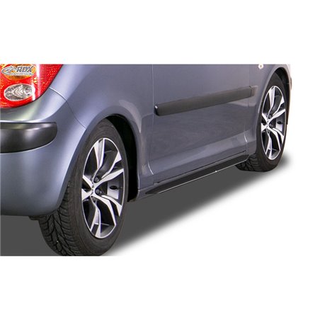 Jupes latérales sur mesure pour Peugeot 1007 2005- 'Slim' (ABS)