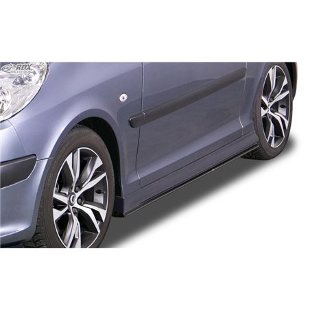 Jupes latérales sur mesure pour Peugeot 1007 2005- 'Edition' (ABS)