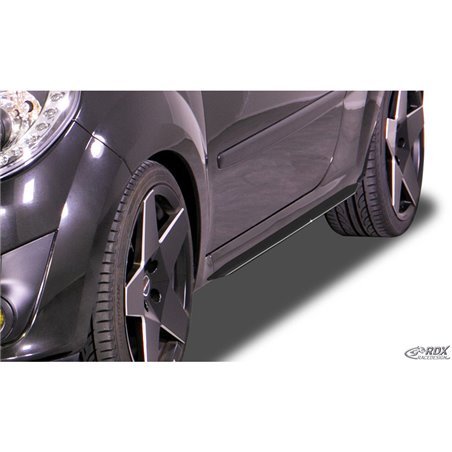 Jupes latérales sur mesure pour Renault Twingo II 2007-2014 'Slim' (ABS)