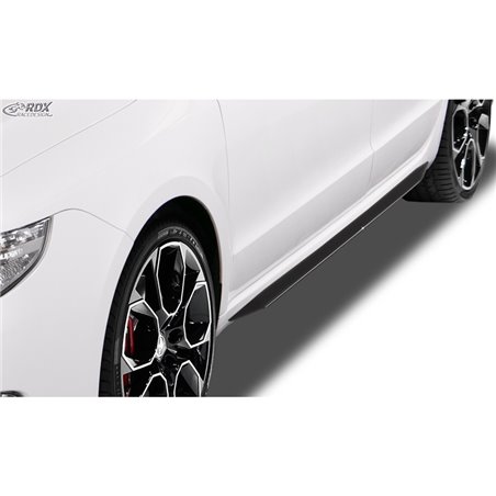 Jupes latérales 'Slim' sur mesure pour Skoda Superb II (3T) 2008-2015 (ABS noir luisant)