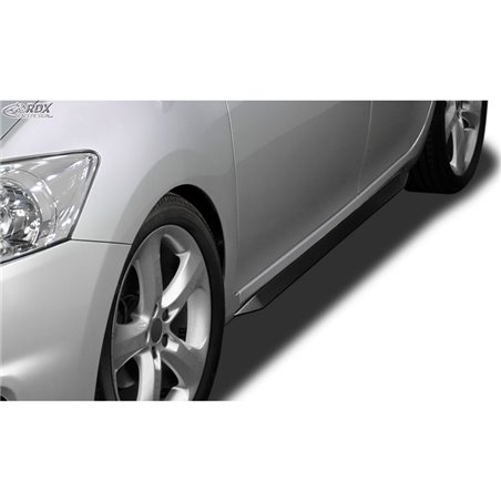 Jupes latérales 'Slim' sur mesure pour Toyota Auris E150 2007-2012 (ABS noir luisant)