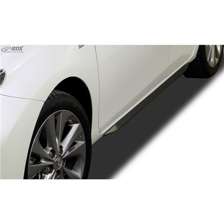 Jupes latérales 'Slim' sur mesure pour Toyota Auris E180 2012-2015 (ABS noir luisant)