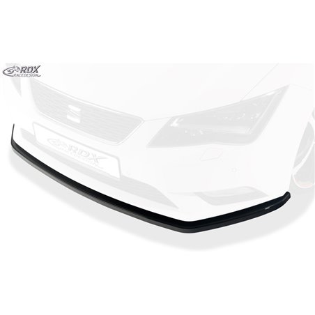 Spoiler avant sur mesure pour Seat Leon 5F SC/5-portes/ST 2013-2017 excl. FR/Cupra (ABS noir luisant)