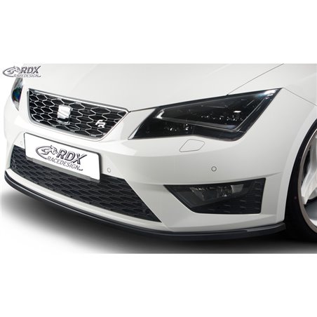 Spoiler avant sur mesure pour Seat Leon 5F SC/5-portes/ST FR/Cupra 2013-2020 (ABS noir luisant)