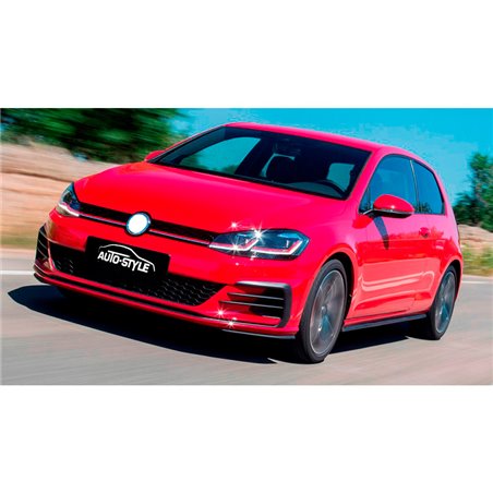 AutoStyle Pare-chocs avant sur mesure pour Volkswagen Golf VII Facelift 2017- 'GTi-Look' incl. Grilles & Feux anti-brouillard (P