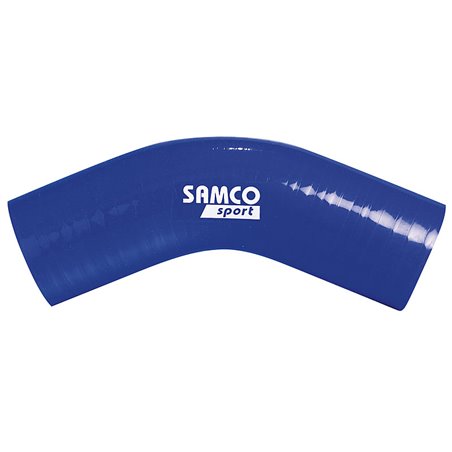 Samco Durite Silicone coudée 45 degré - Longueur 63mm - Ø11mm - Bleu