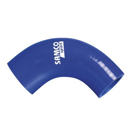 Samco Durite Silicone coudée 90 degré résistant à l'huile et au diesel - Longueur 102mm - Ø32mm - Bleu