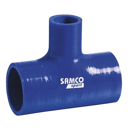 Samco Durite Silicone Té de Derivation 25mm - Longueur: 102mm - Ø38mm - Bleu