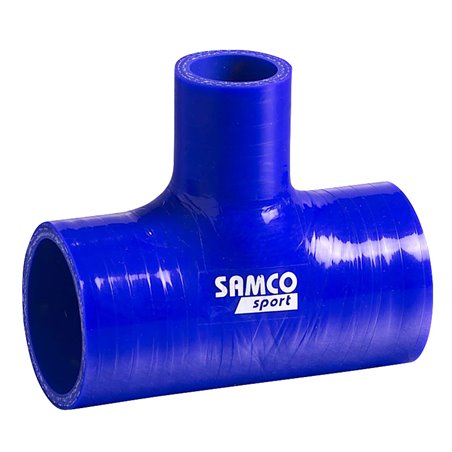 Samco Durite Silicone Té de Derivation 25mm - Longueur: 102mm - Ø76mm - Bleu