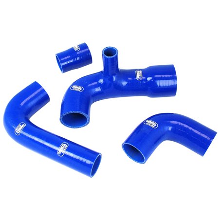 Samco Kit Durites sur mesure pour Fiat Uno Turbo MKII 1991-1994 - 4-pièces - Turbo - avec 25mm DVC - Bleu