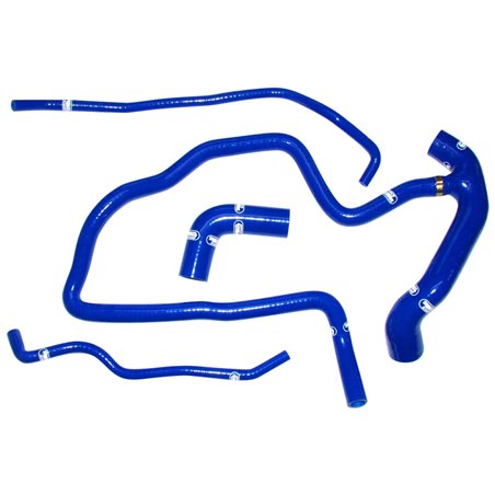 Samco Kit Durites sur mesure pour Opel Corsa C 1.2 16v excl. Twinport 2000-2008 - 4-pièces - Refroidissement - Bleu