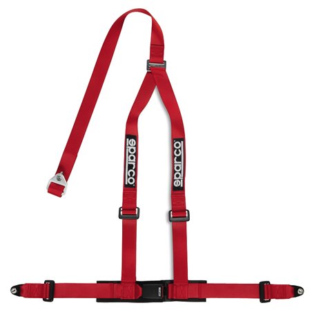 Sparco 3-Point Ceinture sport - Rouge - incl. fixation à vis (Homologation E)