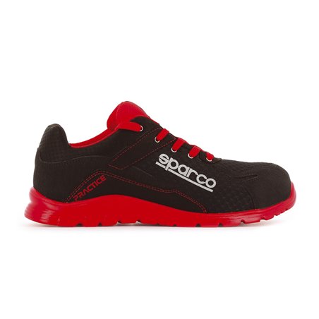 Sparco Chaussures de sécurité légères Practice S1P Jacques Noir/Rouge Taille 36