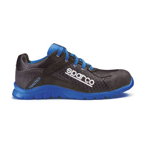 Sparco Chaussures de sécurité légères Practice S1P Nelson Noir/Bleu Taille 38