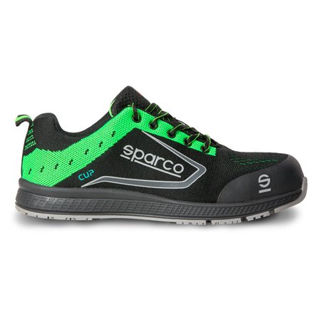 Sparco Chaussures de sécurité légères Cup S1P Adelaide Noir/Vert Taille 35