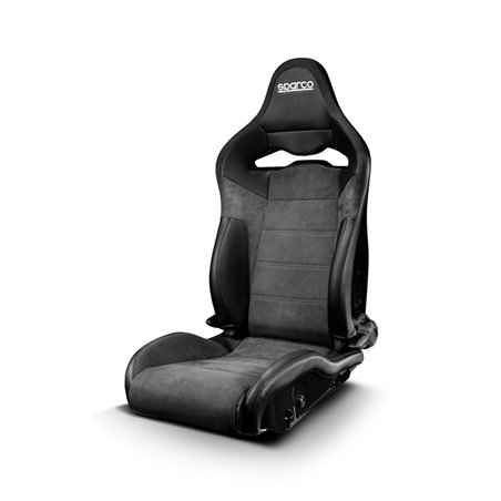 Sparco Siège Baquet SP-R - Skaï/Microfibre Noir + Dossier en PRV - Réglable