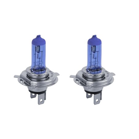 Simoni Racing Ampoules Halogène 'Blue Ice Racing' H19 (PU43T-3) (4200K) 12V/60-55W, set de 2 pièces ECE-R37