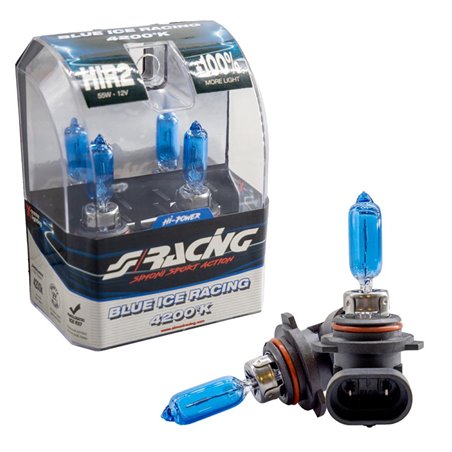 Simoni Racing Ampoules Halogène 'Blue Ice Racing' HIR2 (4200K) 12V/55W, set de 2 pièces ECE-R37