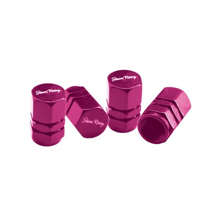 Simoni Racing Bouchons de Valve Hexagonal - Rose - 4 pièces