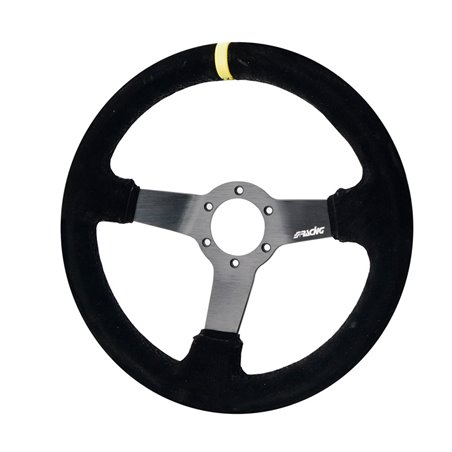 Simoni Racing Volant Universel Carrera - Suède Noir - Diamètre 320mm