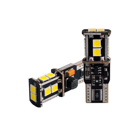 Simoni Racing T10 Ampoules 10-LED 'Canbus No-Polarity' - High Brightness Superblanc - Set de 2 pièces